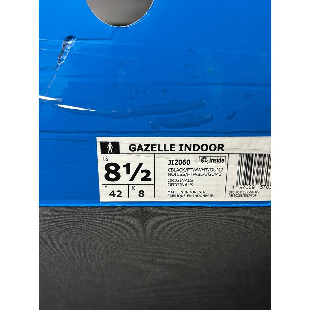 adidas Gazelle Indoor Black White - $120 Retail!!- Size 8.5M/9.5W - Brand New!! - Picture 9 of 9